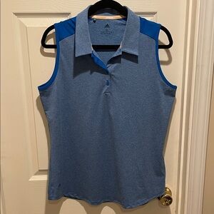 Adidas golf sleeveless polo top